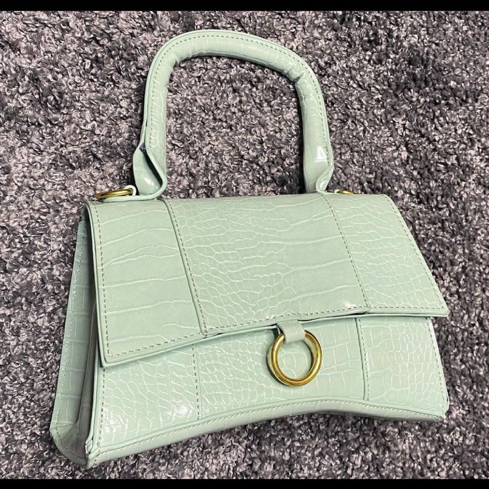 Mint green purse